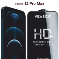 Защитное стекло VEASON для iPhone 12 Pro Max / 6.7 дюйма (с олеофобным покрытием на айфон 12 про макс)