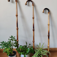 量心 竹子柺杖 復古一體羅漢竹柺杖 老人柺杖 防滑柺棍 老人禮品