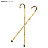 實心竹柺杖加粗版復古一體純天然羅漢竹老人木柺杖防滑手杖柺棍竹