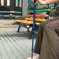 EZPAK天線式伸縮鋁製可攜式手杖老人柺杖防滑可調節拐手杖歐洲衚衕