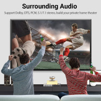 Цифровой оптический аудиокабель Vention Toslink SPDIF