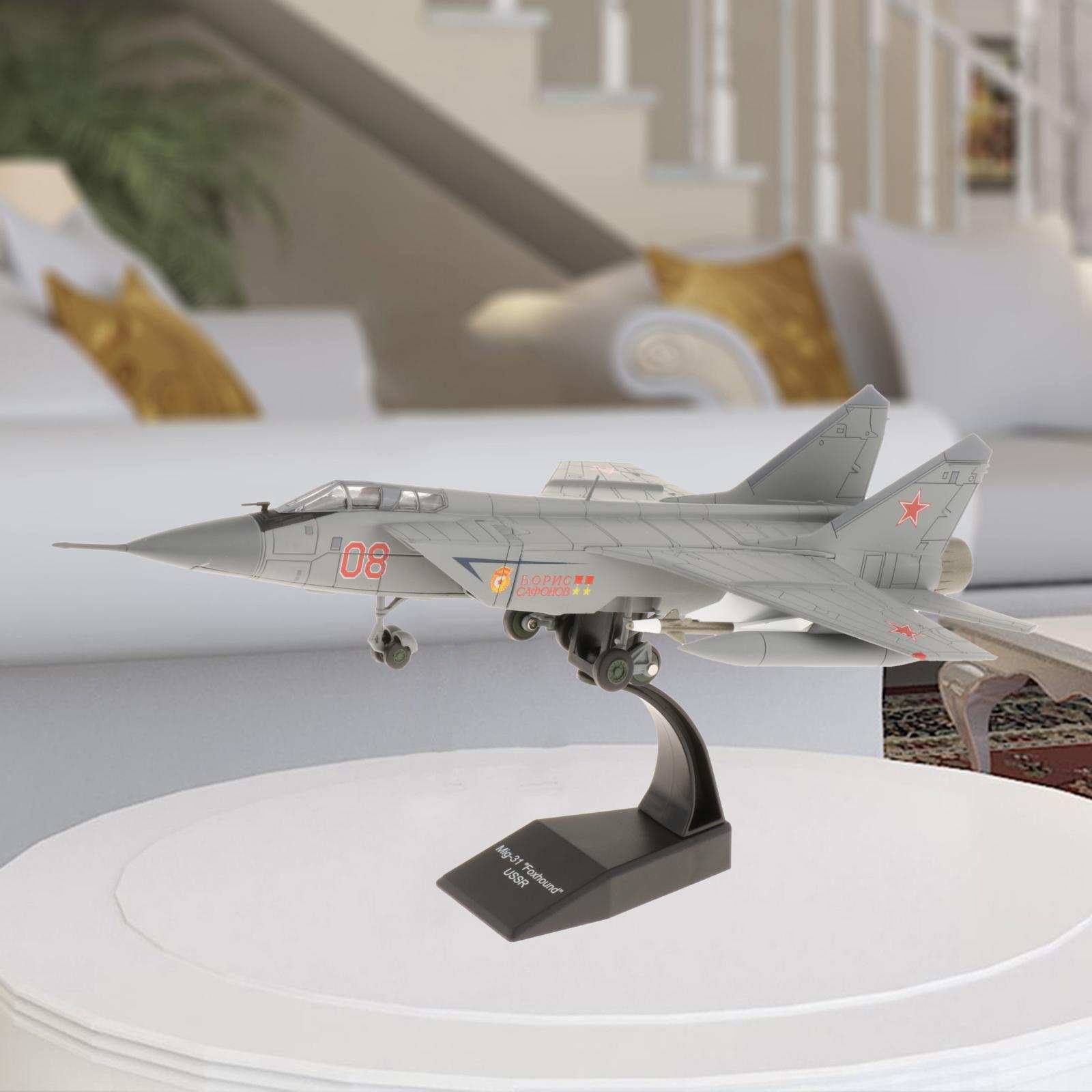 1/72 Mig-31 Fighter Metal  Model with Dispaly Stand Decoration Gifts