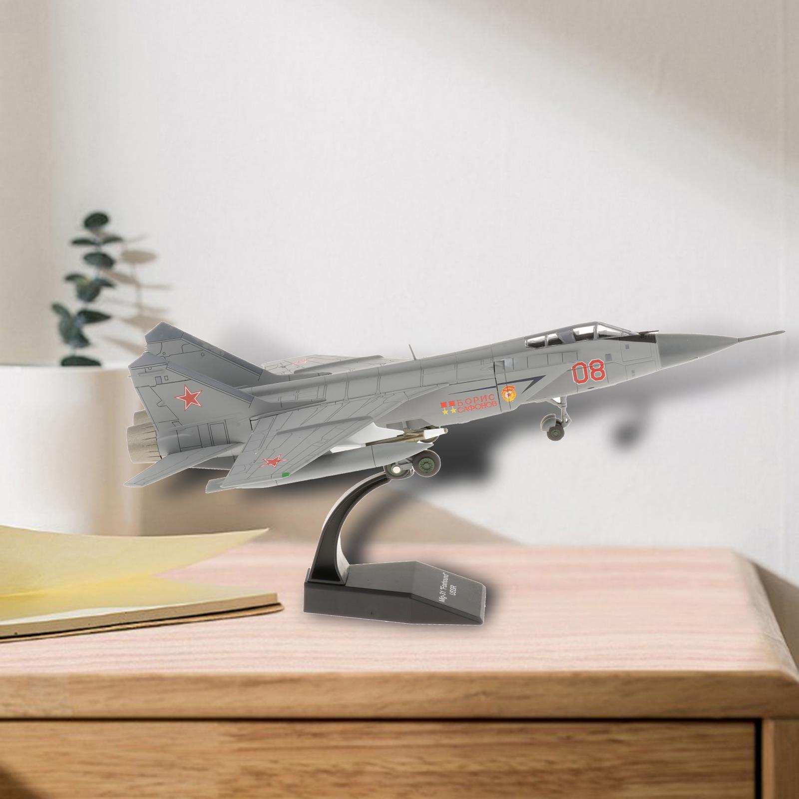 1/72 Mig-31 Fighter Metal  Model with Dispaly Stand Decoration Gifts