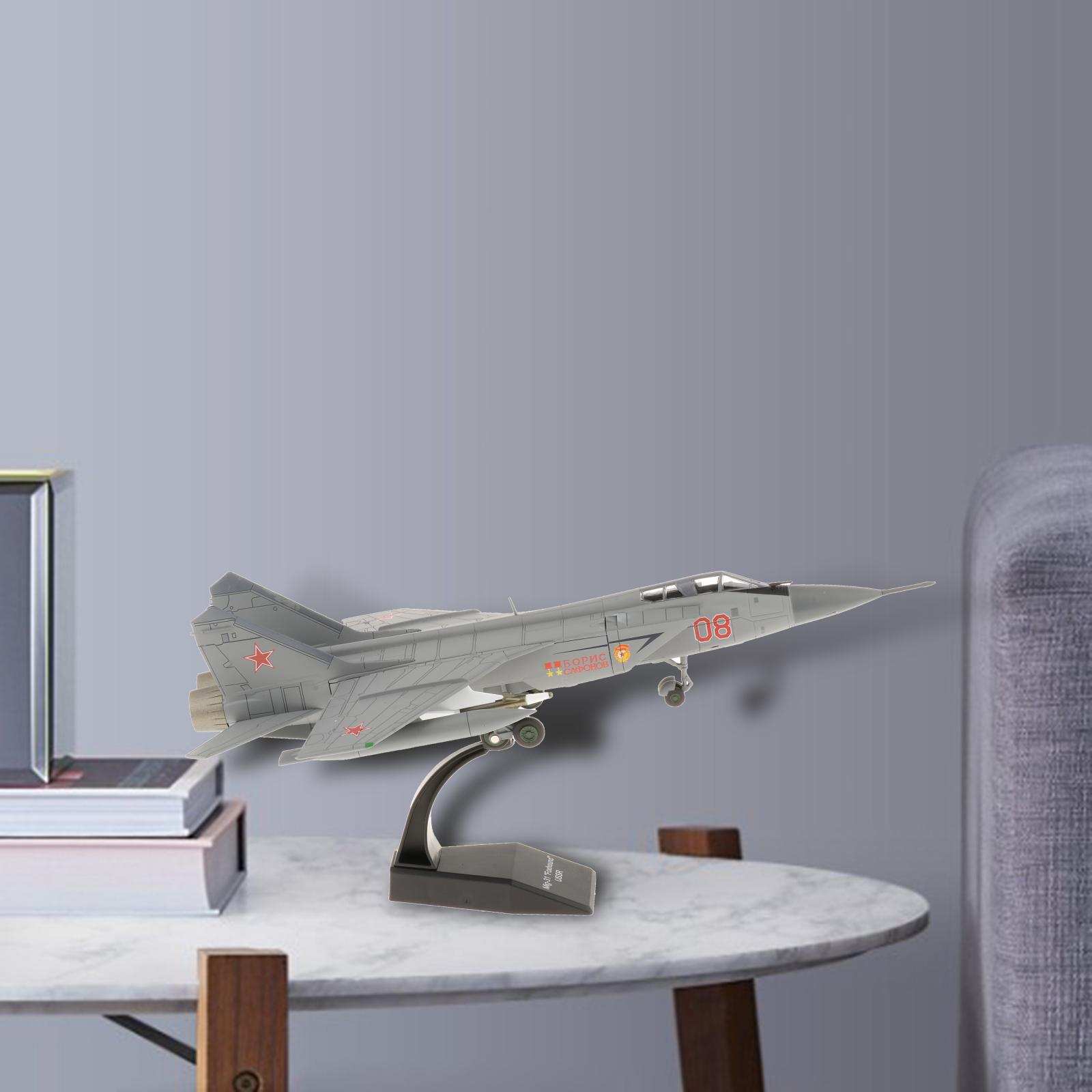 1/72 Mig-31 Fighter Metal  Model with Dispaly Stand Decoration Gifts