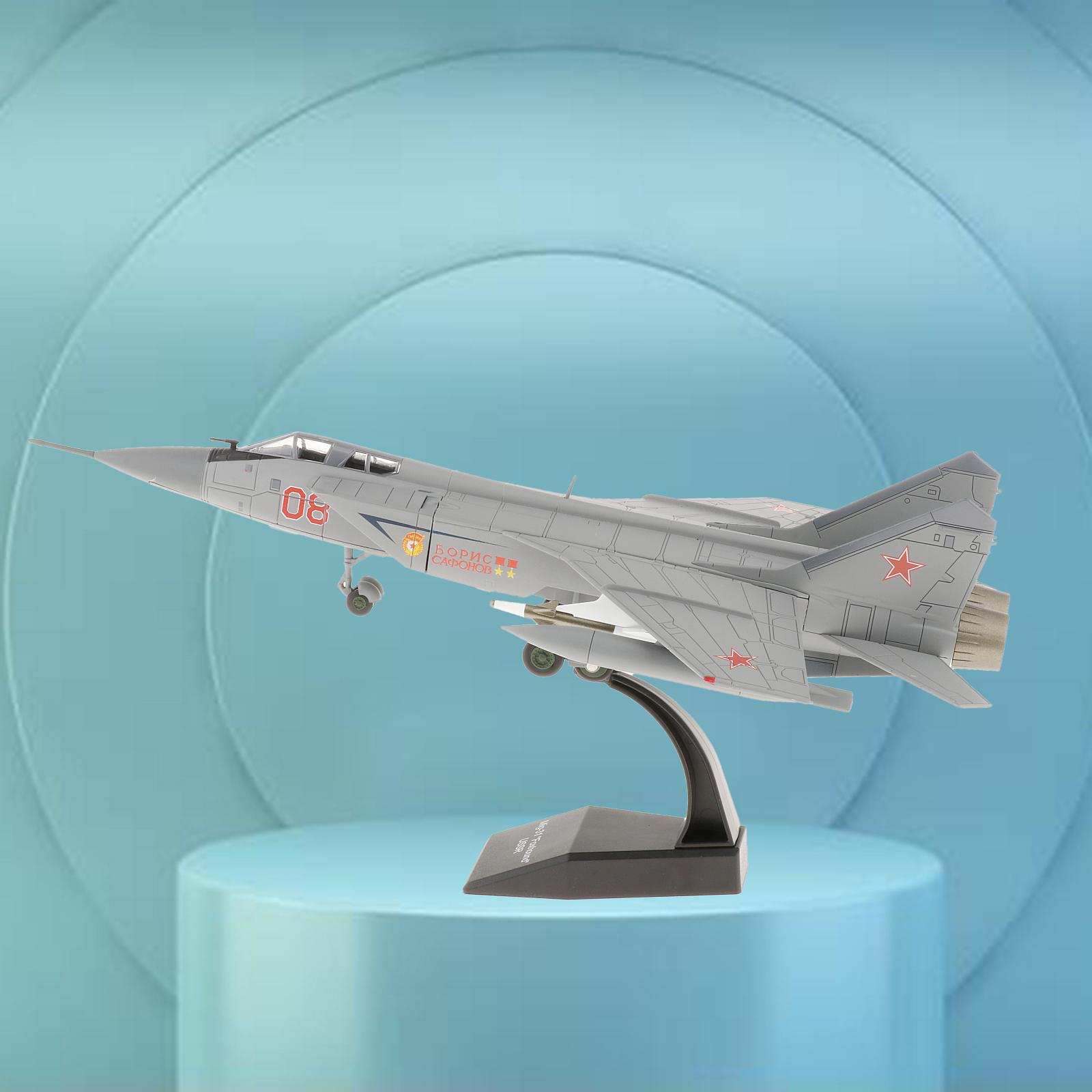 1/72 Mig-31 Fighter Metal  Model with Dispaly Stand Decoration Gifts