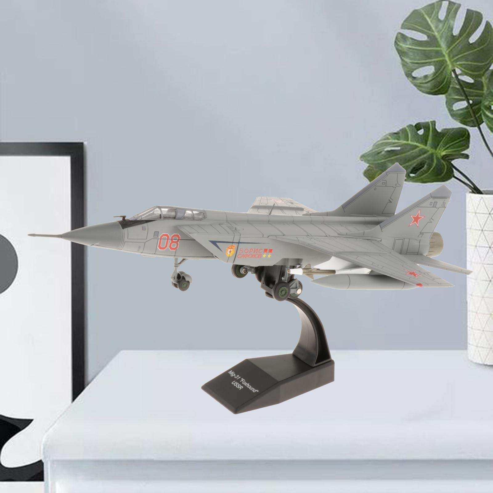 1/72 Mig-31 Fighter Metal  Model with Dispaly Stand Decoration Gifts