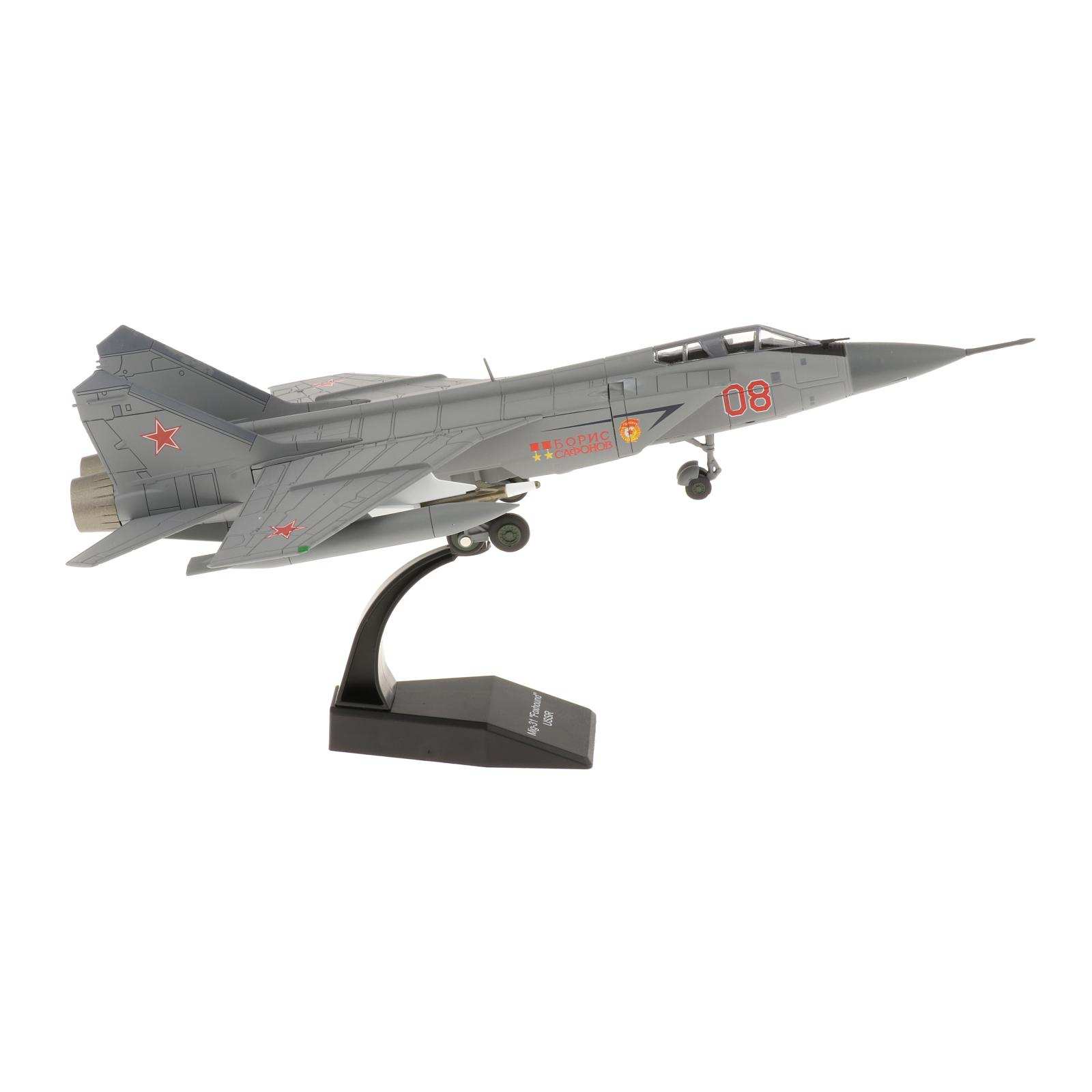 1/72 Mig-31 Fighter Metal  Model with Dispaly Stand Decoration Gifts