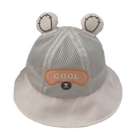Сетчатая шляпа для младенцев с мультяшным медведем, летняя дышащая шапка для раковины для младенцев N1HB