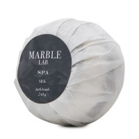 Marble lab / Бомбочка для ванны "Шелковая" с маслами абрикоса и кедра, 1 шт