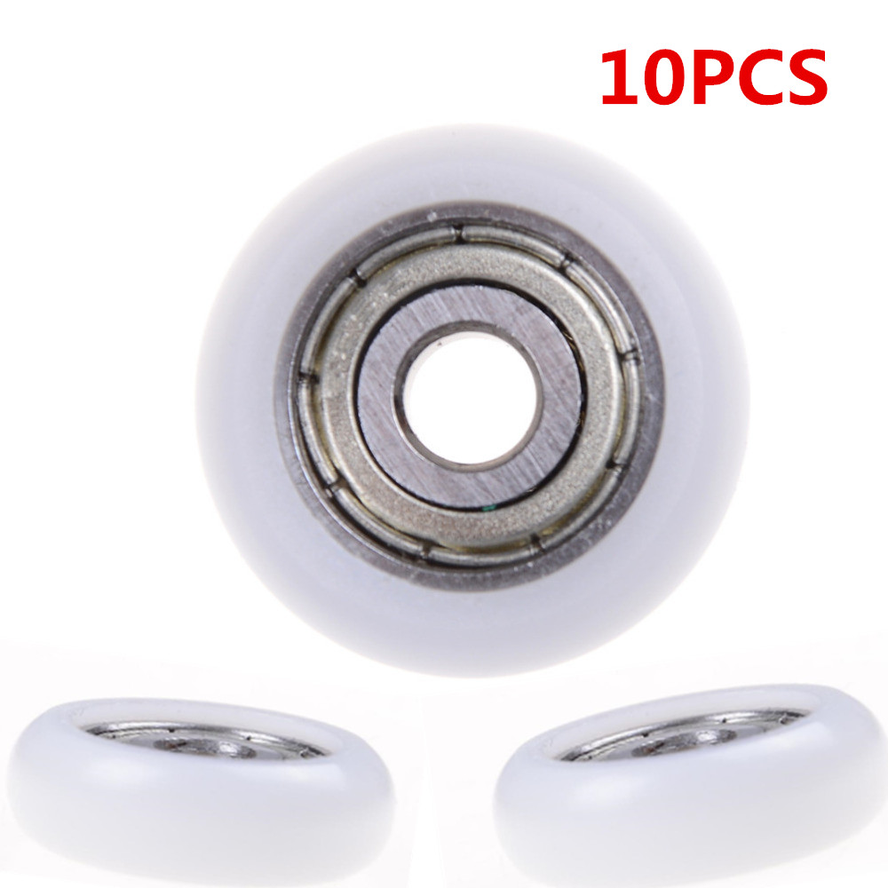 Hot! 10pcs 5*21.5*7mm Carbon Steel Bearing Pulley Wheels Embedded Groove Suitable For Furniture Hardware Accessories