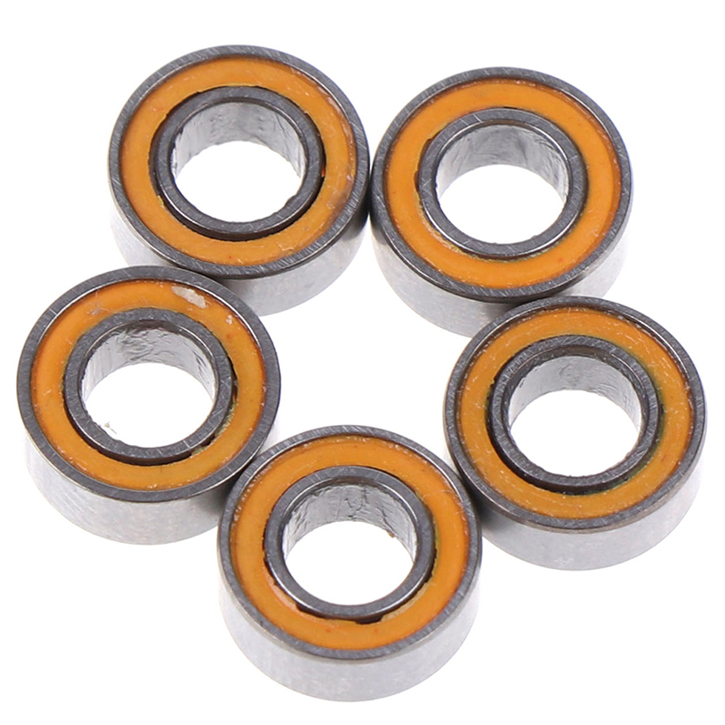 5Pcs Orange MR84RS MR84-2RS 4x8x3mm Rubber Sealed Ball Bearings 4*8*3mm