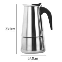 Кофеварка Moka, 100/200/300/450 мл, из нержавеющей стали