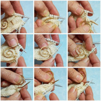 新款Spiral cable knitting needles螺旋电缆针针织针夹DIY编织针