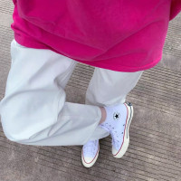 白色寬褲女2023新款爆款小個子高腰顯瘦垂感休閒夏天薄款長褲子