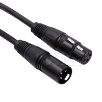 Металлический кабель XLR со штекером на гнездо M/F OFC аудио кабель экранированный для микрофона