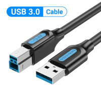 Кабель USB 3.0 A (штекер)/USB 3.0 B (штекер) Vention, 0,5-3 м