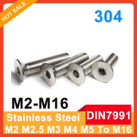 DIN7991 M2 M2 M2 M2 304 M3 M4 M5 M6 M8 M10 M12 M16 A2 Шестигранная головка из нержавеющей стали плоский потайной шестигранный болт