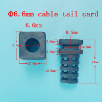 Φ 6,6 мм силиконовые резиновые прокладки, защитные рукава, сверхпроволочные катушки, выходные петли, проводное отверстие