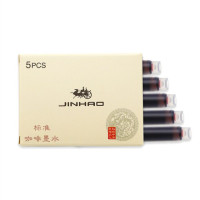 Jinhao 5 шт. цветные чернила для перьевой ручки, картридж для стержней, канцелярские принадлежности