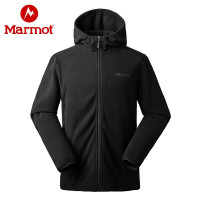 marmot/土撥鼠秋冬新款戶外男保暖透氣長袖開衫抓絨衣連帽運動衫