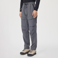 凱樂石微彈雙層保暖戶外運動休閒褲防風褲秋冬抓絨長褲K36301