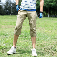 戶外彈力速乾褲男短褲七分快乾褲吸汗透氣運動休閒中褲登山徒步夏