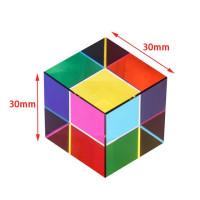 Цветные кубическая призма, три основных цвета, популярный научный оптический цвет, экспериментальные игрушки, украшение для дома