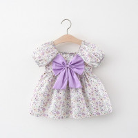 Одежда для маленьких девочек, Летнее цветочное платье принцессы с коротким рукавом для дня рождения, платья для девочек, одежда для малышей, платье для девочек