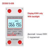 Домашнее использование 80A нагрузка 1 фаза 2 провода ЖК-цифровой дисплей Wattmeter энергопотребление кВт-ч счетчик электроэнергии AC 230V 50Hz