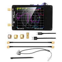 Обновленный Векторный анализатор сетевой антенны NanoVNA-H 10 кГц-1,5 ГГц MF HF VHF UHF со слотом для SD-карты, тестер спектра 5 в ма