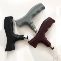 柺杖把手配件 彎頭手柄 T形把手把手手柄登山杖柺棍手杖配件老人