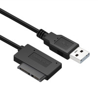 2020 ПК 35 см 6P 7P CD DVD Rom SATA к USB 2,0 конвертер для ПК ноутбука Тонкий Sata 13 Pin USB адаптер кабель привода