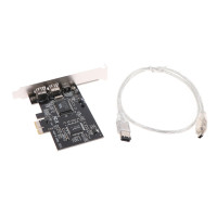 Плата PCIe Firewire для контроллера Windows 10,IEEE 1394 PCI Express, 4 порта (3x6 контактов и 1x4 контакта), адаптер Firewire 800