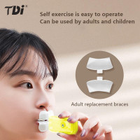 Тренажер для упражнений на рот, массажер для мышц и полости рта, инструмент для тренировок для снижения дыхания, лифтинга лица и похудения