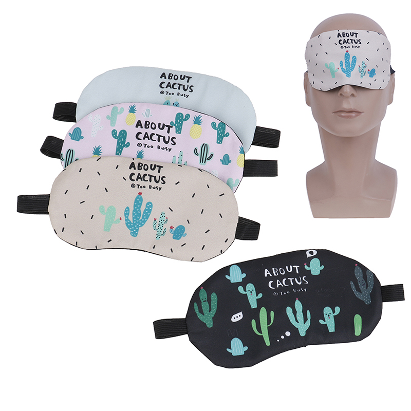 1pc Soft Padded Sleep Shade Cover Cute Sleeping Mask Comfort Rest Relax Blindfold Sleeping Aid Eye Patch
