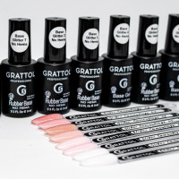 Набор гель-лаков с шиммером Grattol Glitter №1, №2, №3, №4, №5, №6, №7, №8, 9мл, 8шт