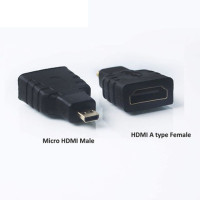 Микро HDMI-совместимый адаптер для HDTV с позолоченным разъемом 1,4 в 1080P преобразователь типа D в тип A штекер-гнездо