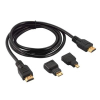 Кабель HDMI с переходниками для Mini HDMI, 1/1,5 м