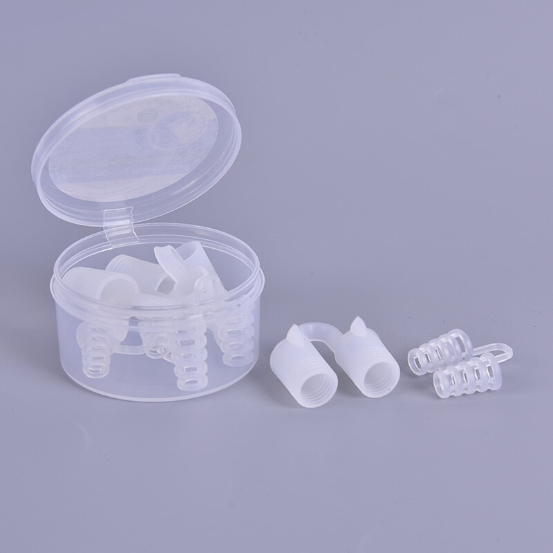 4pcs/8pcs Anti Snoring Nose Clip Breathable Easy Sleep Snore Stopper Aid Nasal Dilators Device Congestion Aid No Strips Cones