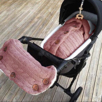 Детская коляска для новорожденных; Спальный мешок; Зимнее теплое одеяло; Вязаная пеленка; Спальный мешок для малышей; Детский комплект с ручками