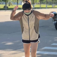 抗UV拼接網眼防曬衣女款2023夏季新款歐貨休閒運動防曬服外套