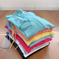 U+B囤好貨！女抗UV速乾防曬衣 網眼拉鍊連帽開衫長袖外套