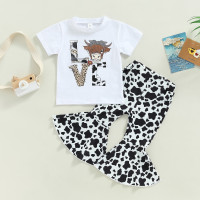 Комплект из футболки и повязки на голову для девочек