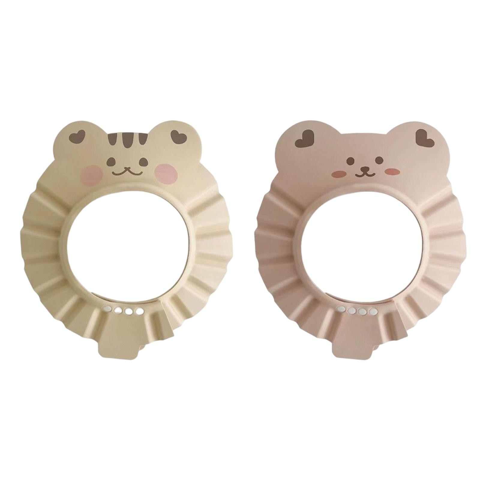 Baby Shower Cap Cartoon Animals Bath Head Cap Visor for Toddler Unisex Baby Children
