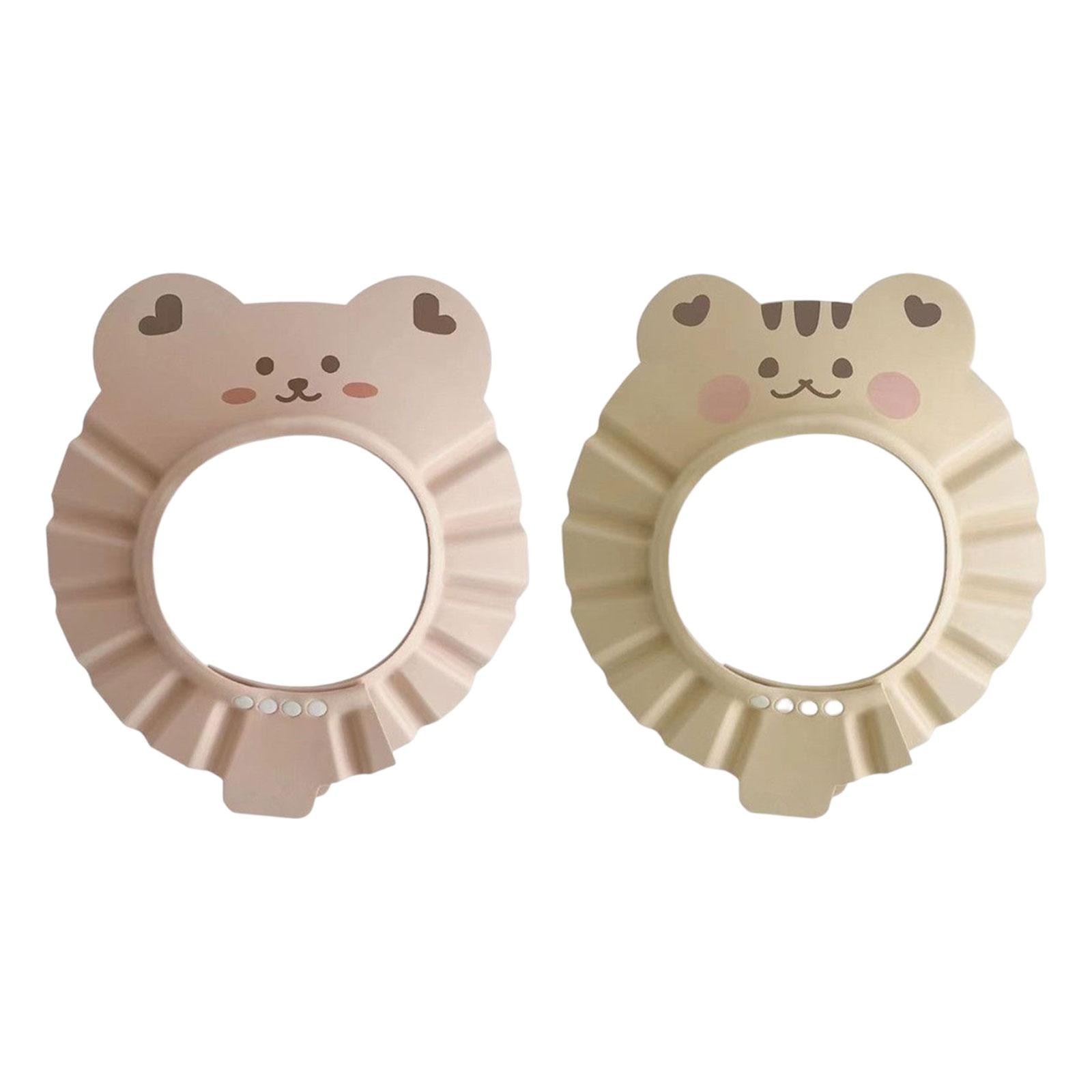 Baby Shower Cap Cartoon Animals Bath Head Cap Visor for Toddler Unisex Baby Children