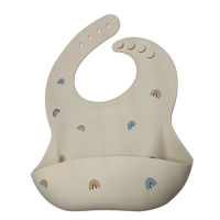 Детские нагрудники с принтом в стиле Ins, водонепроницаемые Мягкие силиконовые нагрудники с милым рисунком для кормления детей, девочек, мальчиков, малышей, регулируемый детский нагрудник