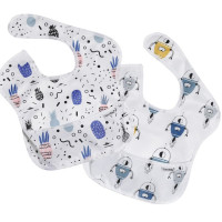 Слюнявчик из полиэстера для новорожденных, непромокаемый слюнявчик для кормления, слюнявчик еды, моющийся слюнявчик для малышей, подарок для мальчиков и девочек