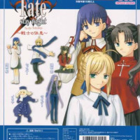 【現貨】CW fate/stay night命運之夜 saber伊莉雅 絕版扭蛋模型