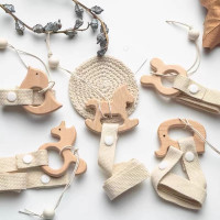 北欧风儿童发夹收纳带大容量发饰发卡整理收纳饰品墙挂女宝宝壁挂