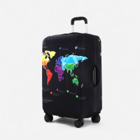 Чехол на чемодан 28, цвет чёрный/разноцветный